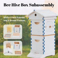SkogHive Small Automatic Flow Bee Hive with Honey Spout - 4 Frame Cedar Wood