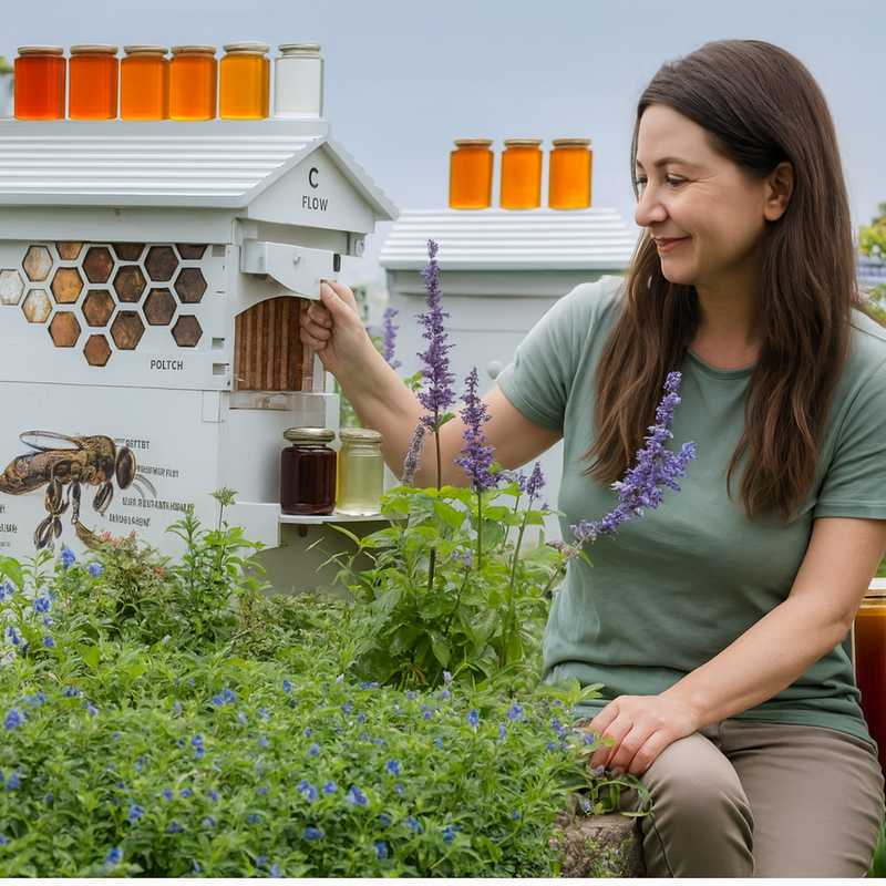 SkogHive 2+ Complete Automatic Flow Hive Kit - Premium Cedar Wood Beehive Set