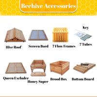 SkogHive 7-Frame Automatic Flow Hive Kit - Premium Cedar Wood Beehive