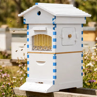 SkogHive Small Automatic Flow Bee Hive with Honey Spout - 4 Frame Cedar Wood