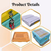 10-Waben-Bienenstock, isolierter Kunststoff-Bienenstock, HDPE-Bienenstockkasten, Bienenstock-Kit mit Rähmchen, belüfteter Imkerstock mit Top-Feeder, Imkerei-Ausrüstung